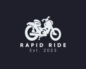 Transportation Motorcycle Rider logo design