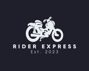 Rider - Transportation Motorcycle Rider logo design