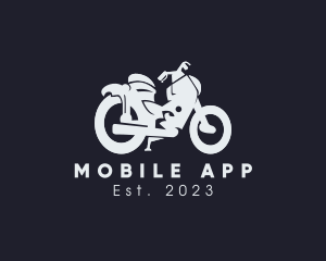 Dirt Bike - Transportation Motorcycle Rider logo design