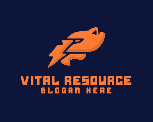 Resource - Abstract Lightning Animal logo design