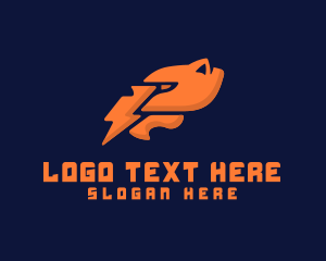 Technology - Abstract Lightning Animal logo design