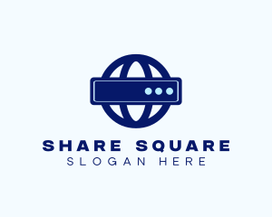 Sharing - Global Server Data logo design