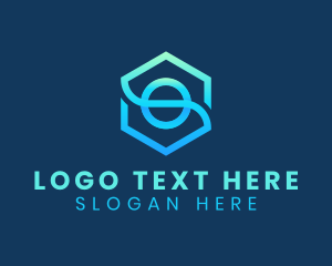 Hexagon - Gaming Cube Letter S logo design