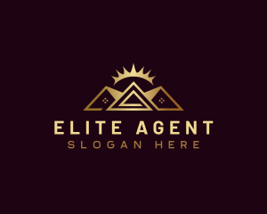 Agent - Elegant Real Estate Architecture logo design