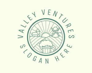 Beer Valley Countryside logo design