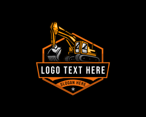Emblem - Excavation Demolition Quarry logo design