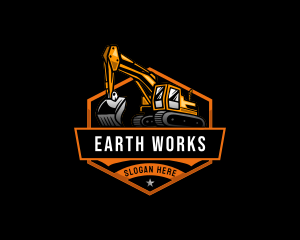 Excavation - Excavation Demolition Quarry logo design