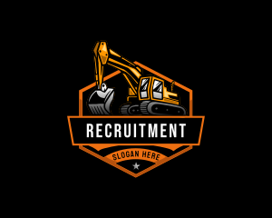 Heavy Equipment - Excavation Demolition Quarry logo design