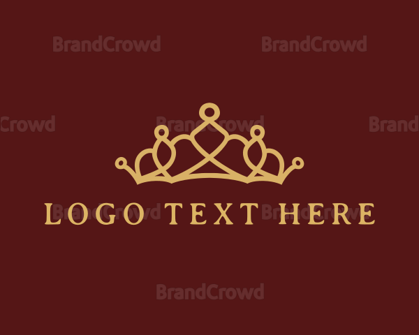 Ornate Crown Tiara Logo