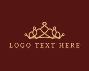 Glamorous - Ornate Crown Tiara logo design