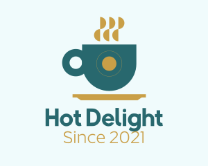 Modern Coffee Cup logo design