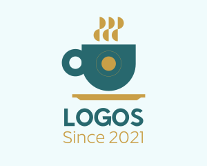 Teahouse - Modern Coffee Cup logo design