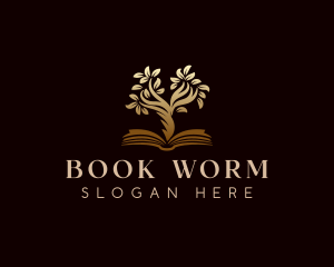 Book - Book Tree Learning logo design