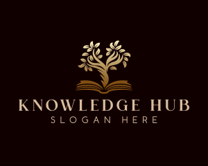 Learning - Book Tree Learning logo design