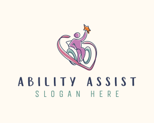 Handicap - Disabled Wheelchair Foundation logo design