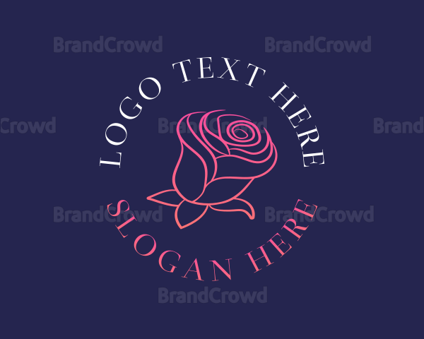 Rose Feminine Bloom Logo