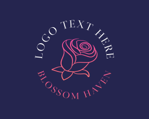Flowering - Rose Feminine Bloom logo design