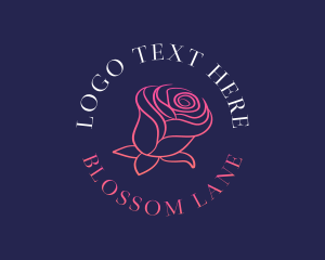 Rose Feminine Bloom logo design