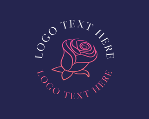 Rose Feminine Bloom Logo