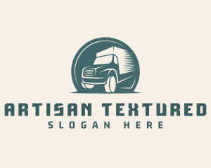 Textured - Logistics Delivery Truck logo design