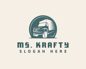 Shipping - Logistics Delivery Truck logo design