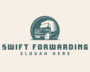 Logistics Delivery Truck logo design