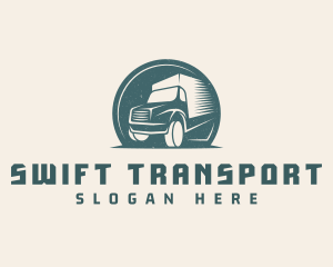 Logistics Delivery Truck logo design