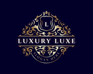 Luxury Shield Ornament logo design