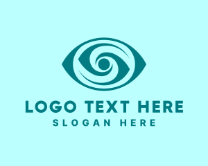 Lens - Eye Letter S Business logo design