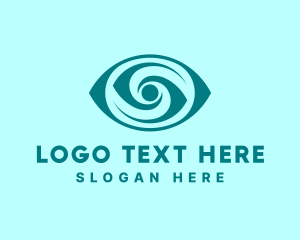 Security - Eye Letter S Business logo design
