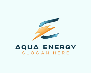 Energy Electric Letter E logo design