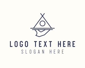 Adventure - Tent Camping Food logo design