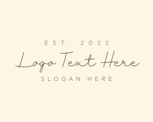 Style - Fashion Script Apparel logo design