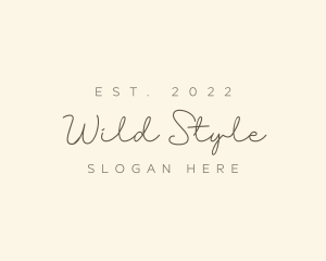 Fashion Script Apparel logo design