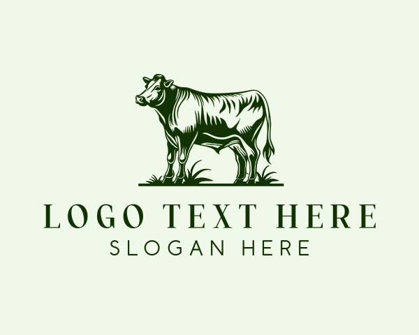 Bovine - Livestock Cow Cattle logo design