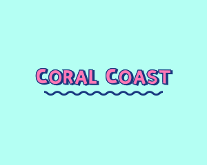 Wave Beach Coast Surfing  logo design