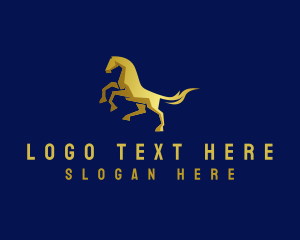 Barn - Luxury Horse Stallion logo design