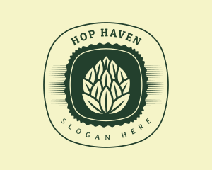 Hops - Hops Organic Leaf logo design