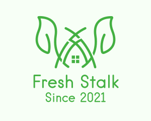 Leaf Stalk House logo design