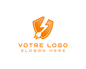 Supply - Electric Plug Shield logo design