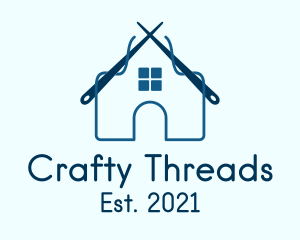 Blue Yarn House  logo design