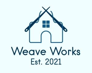 Loom - Blue Yarn House logo design