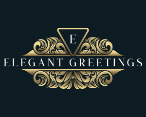 Luxury Wreath Ornament logo design