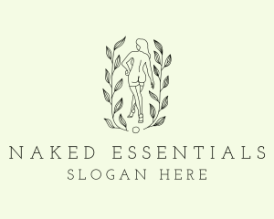 Nature Naked Lady  logo design