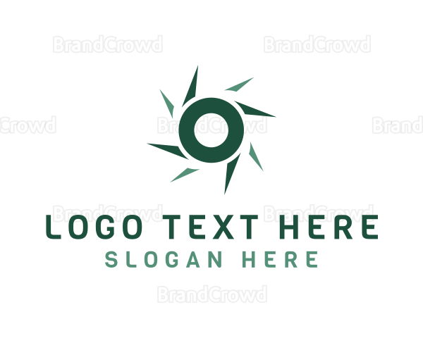 Spinning Blade Letter O Logo