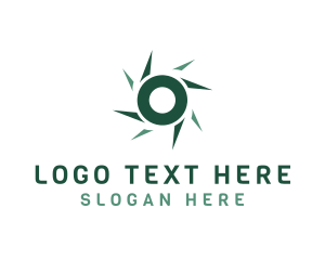 Initial - Spinning Blade Letter O logo design