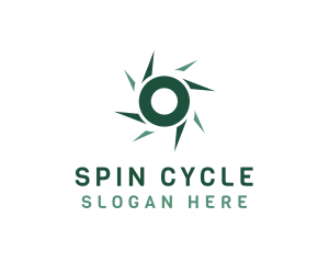 Spinning - Spinning Blade Letter O logo design