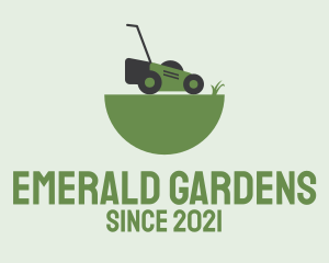 Garden Care Lawn Mower logo design