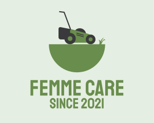 Garden Care Lawn Mower logo design