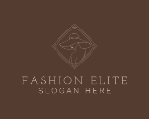 Vogue - Fancy Woman Hat Style logo design